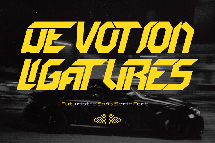 Preview of Devotion Ligatures Font