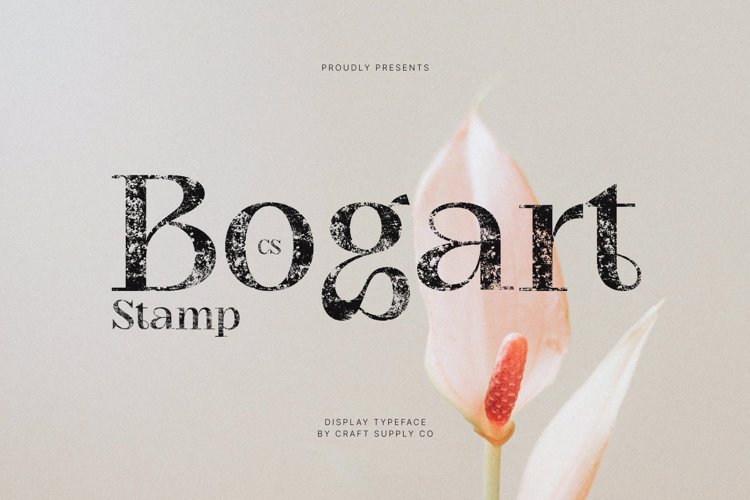Preview of CS Bogart Stamp Font