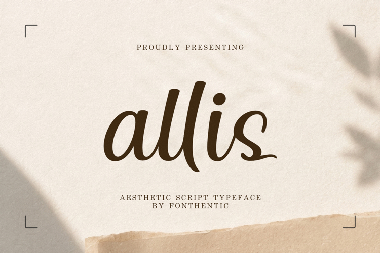 Preview of Allis Font