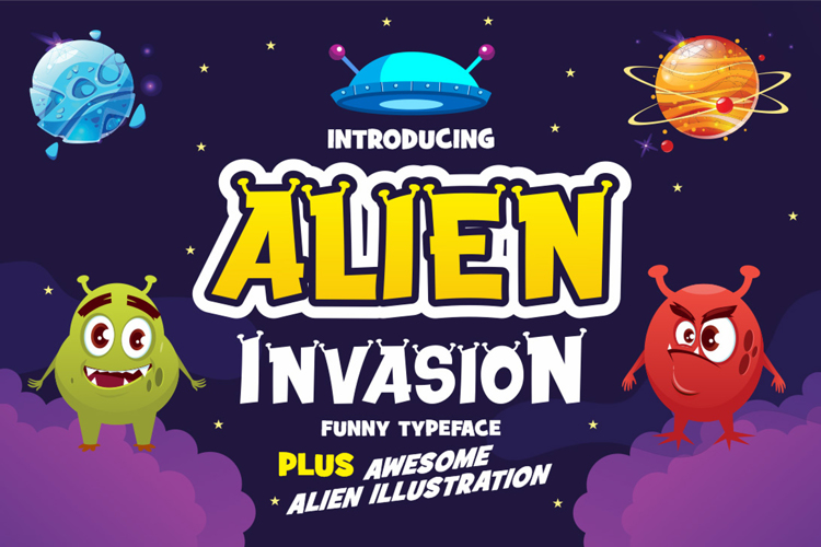 ALIEN INVASION Font