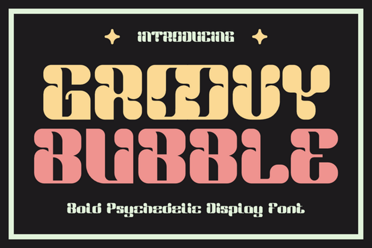 Preview of Groovy Bubble Font