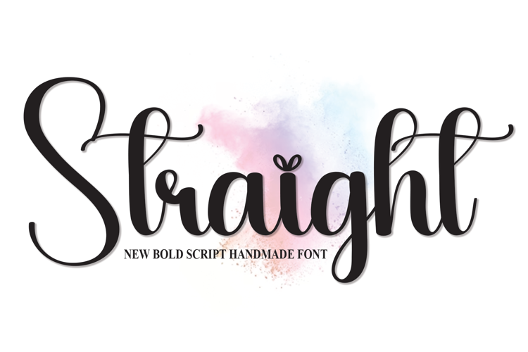 Straight Font