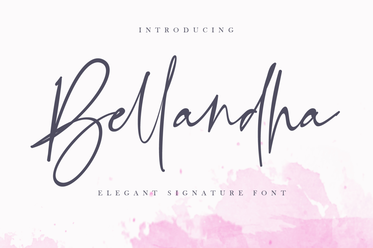 Bellandha Signature Font