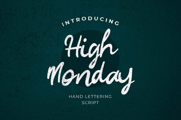 Preview of High Monday Fluid Logo Font