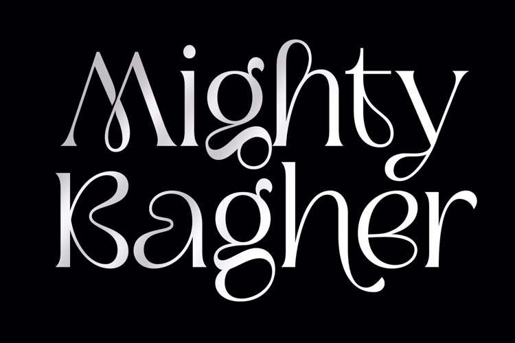 Mighty Bagher Font
