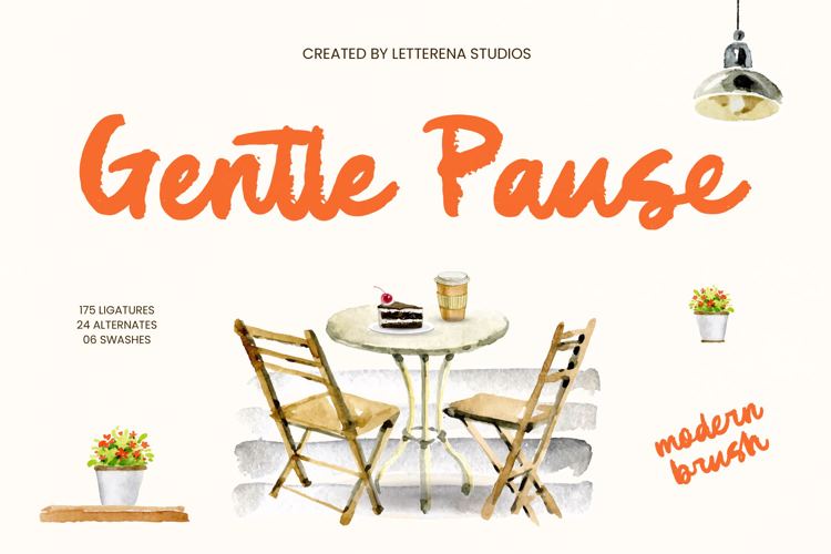 Preview of Gentle Pause Font