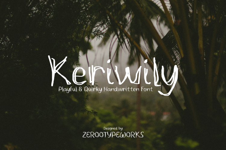 Preview of ZRTW Keriwily Font