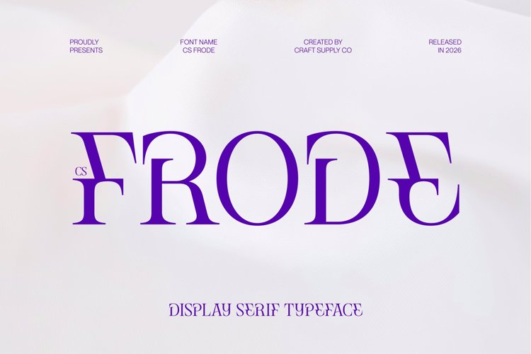 Preview of CS Frode Font