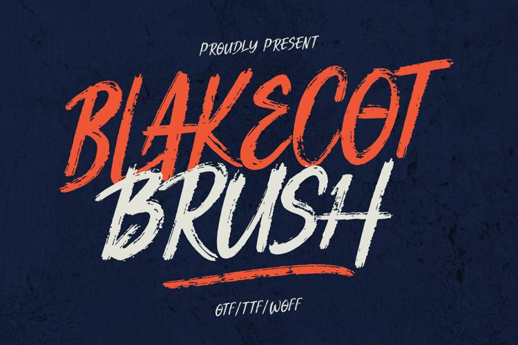 Blakecot Brush Font