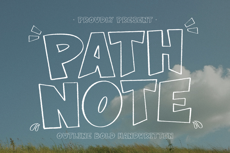 Preview of Path Note Font