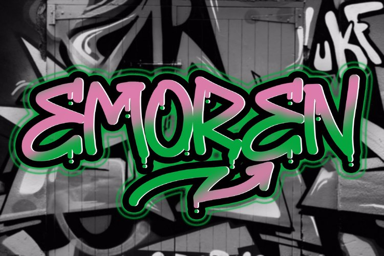 Preview of EMOREN Font