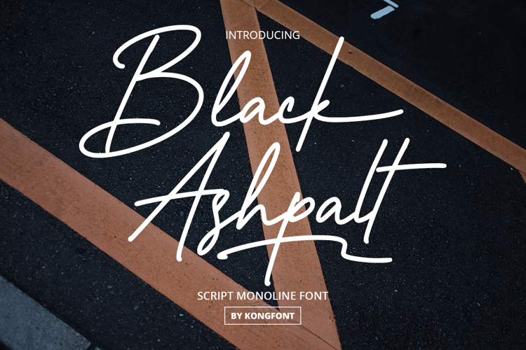 Black Ashpalt Font