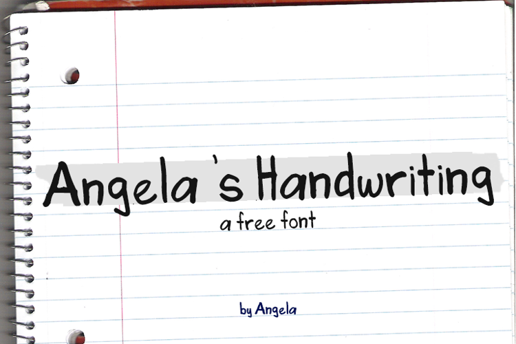 Angela's Handwriting Font