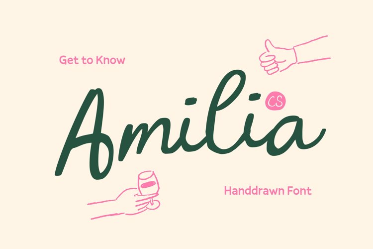 Preview of CS Amilia Font