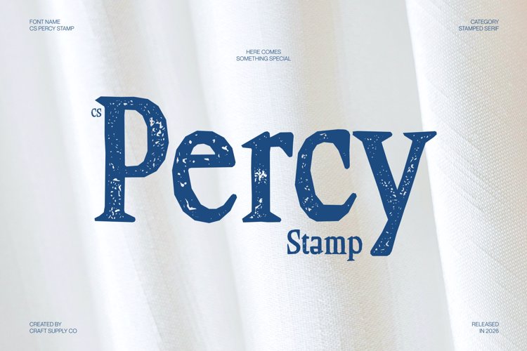 Preview of CS Percy Stamp Font