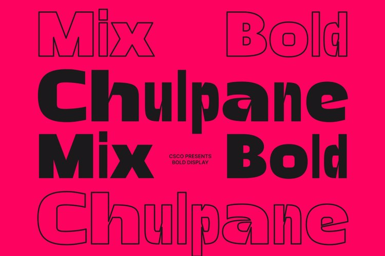 Preview of Chulpane Mix Font