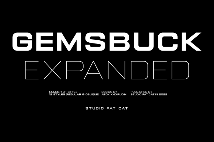Gemsbuck 01 Regular Font