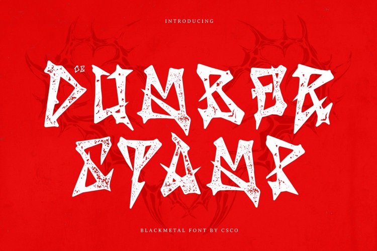 Preview of CS Dumber Stamp Font