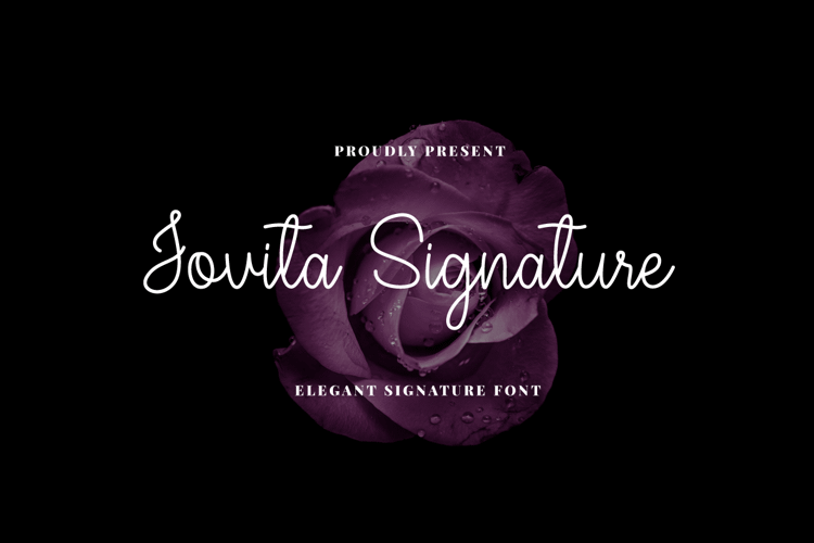 Jovita Signature Font