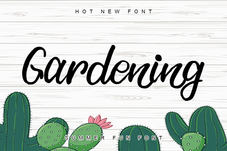 Gardening - Font