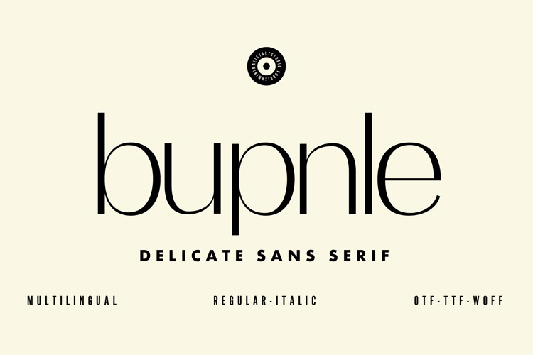 Preview of Bupnle Font