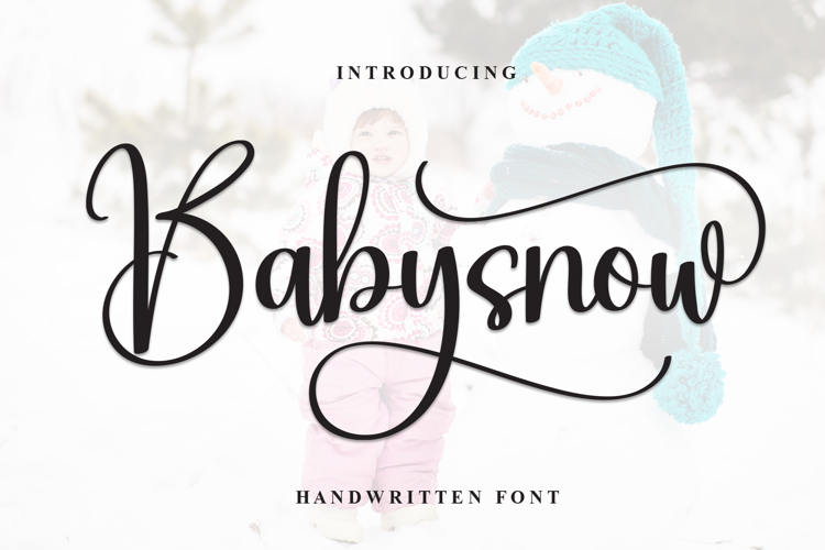 Preview of Babysnow Font