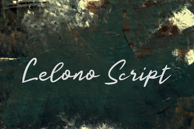 L Lelono Script Font