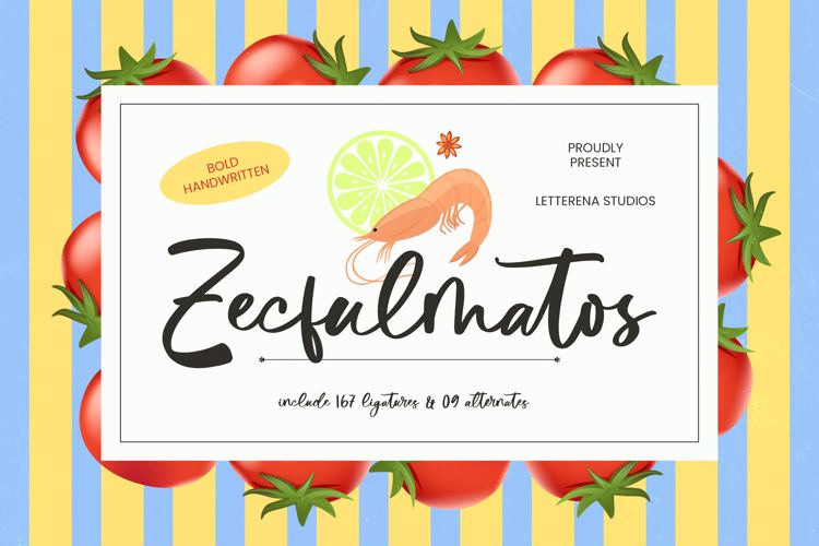 Preview of Zecfulmatos Font