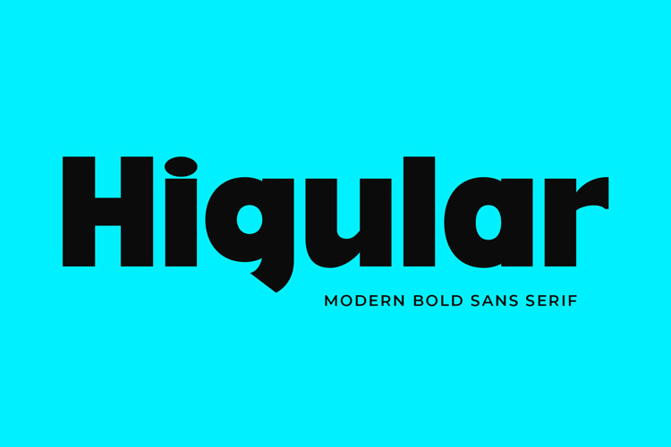 Preview of Higular Font