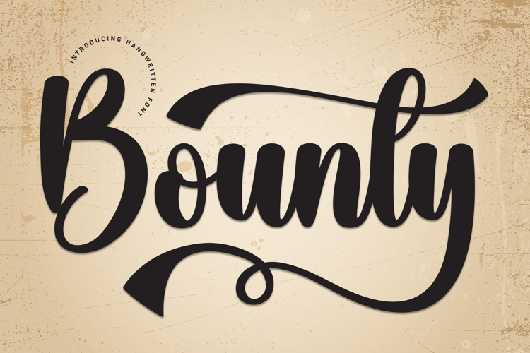 Preview of Bounty Font