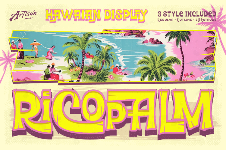 Preview of Ricopalm Font