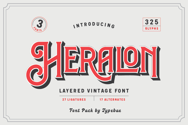 Preview of Heralon Font