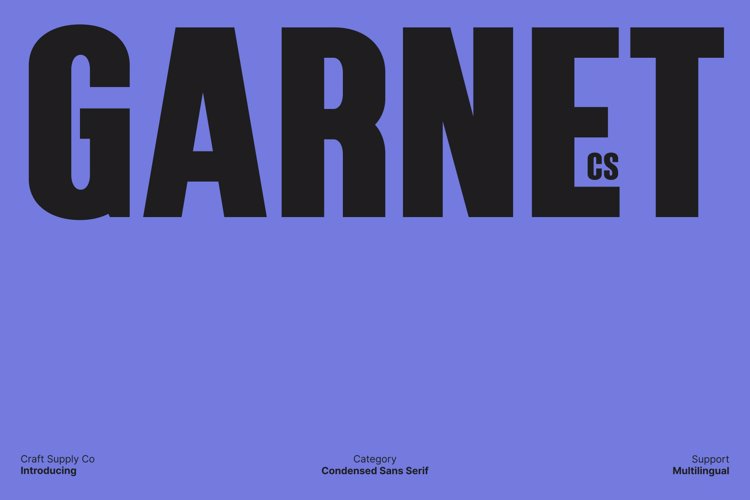 Preview of CS Garnet Font