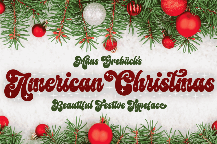 American Christmas Font
