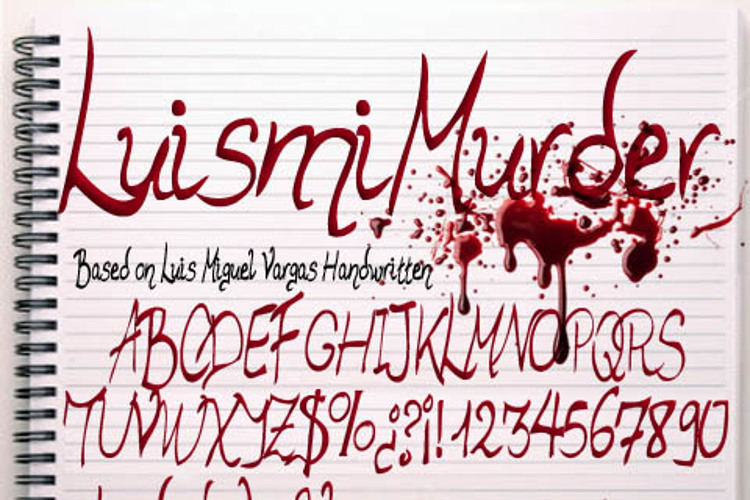 Luismi Murder Font