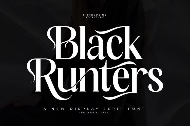 Black Runters Font