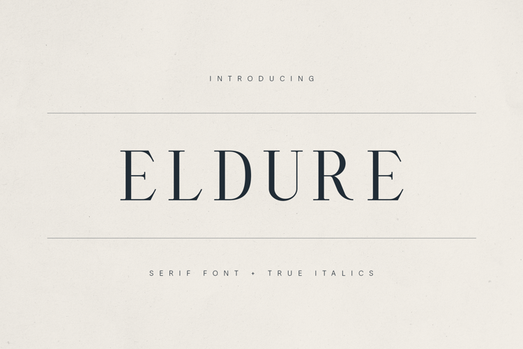 Preview of Eldure Font