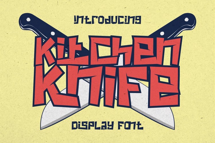 Kitchen Knife Font