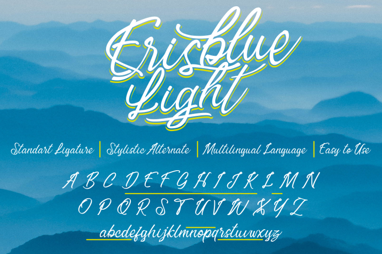 Erisblue Light Font