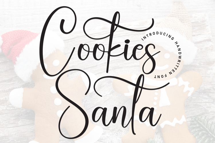 Preview of Cookies Santa Font