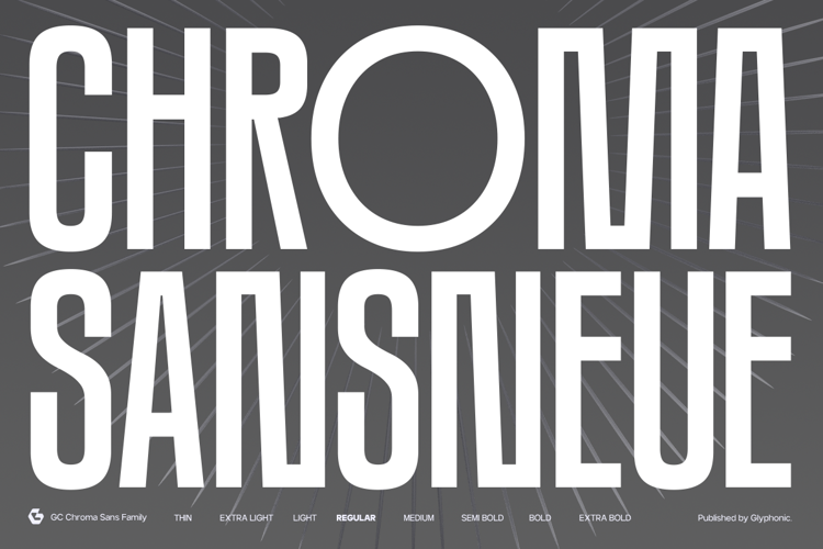 Preview of GC CHROMA Font