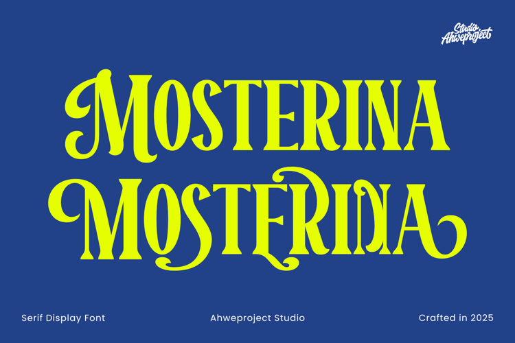 Preview of Mosterina Font