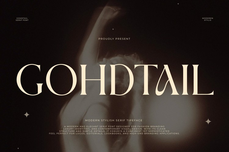 Preview of Gohdtail Font