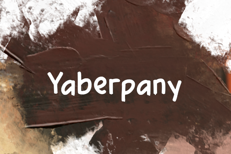 Preview of y  Yaberpany Font