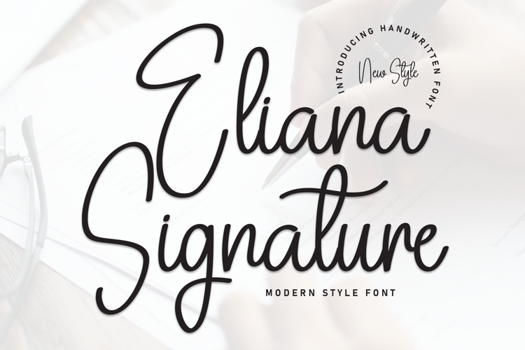 Preview of Eliana Signature Font