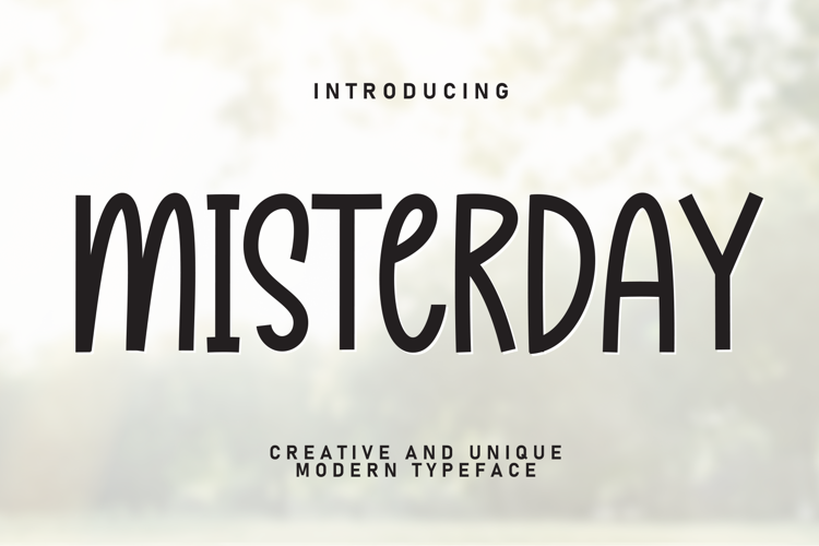 Preview of Misterday Font