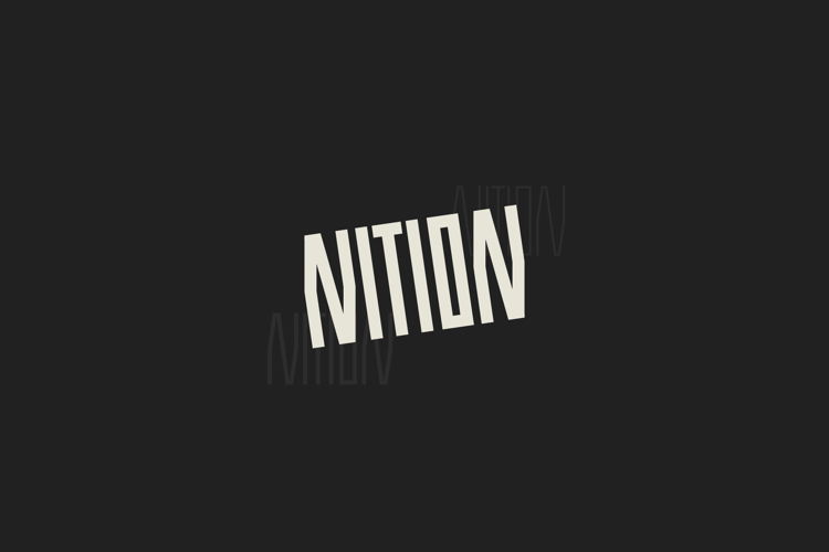Preview of Nition Font