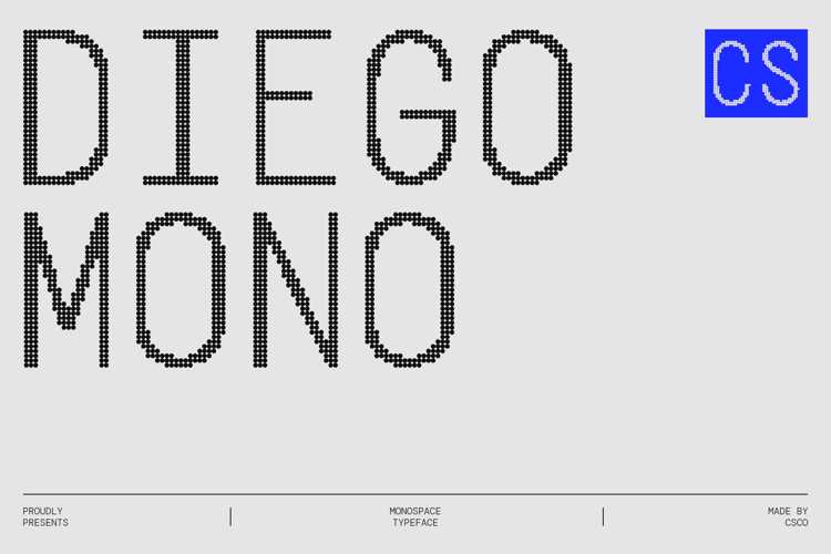 Preview of CS Diego Mono Disco Font