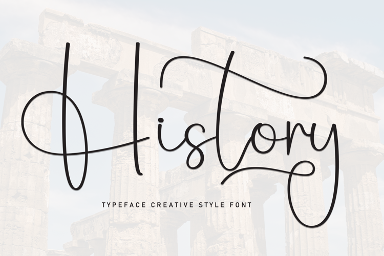 Preview of History Font