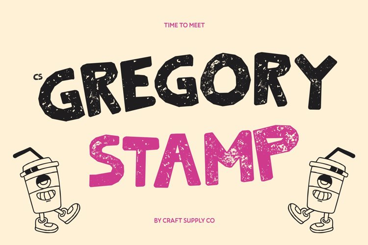 Preview of CS Gregory Stamp Font